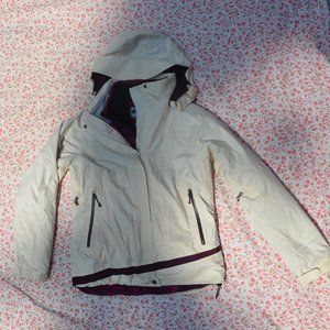 Columbia 2 Layer Ski Winter Jacket White Purple M
